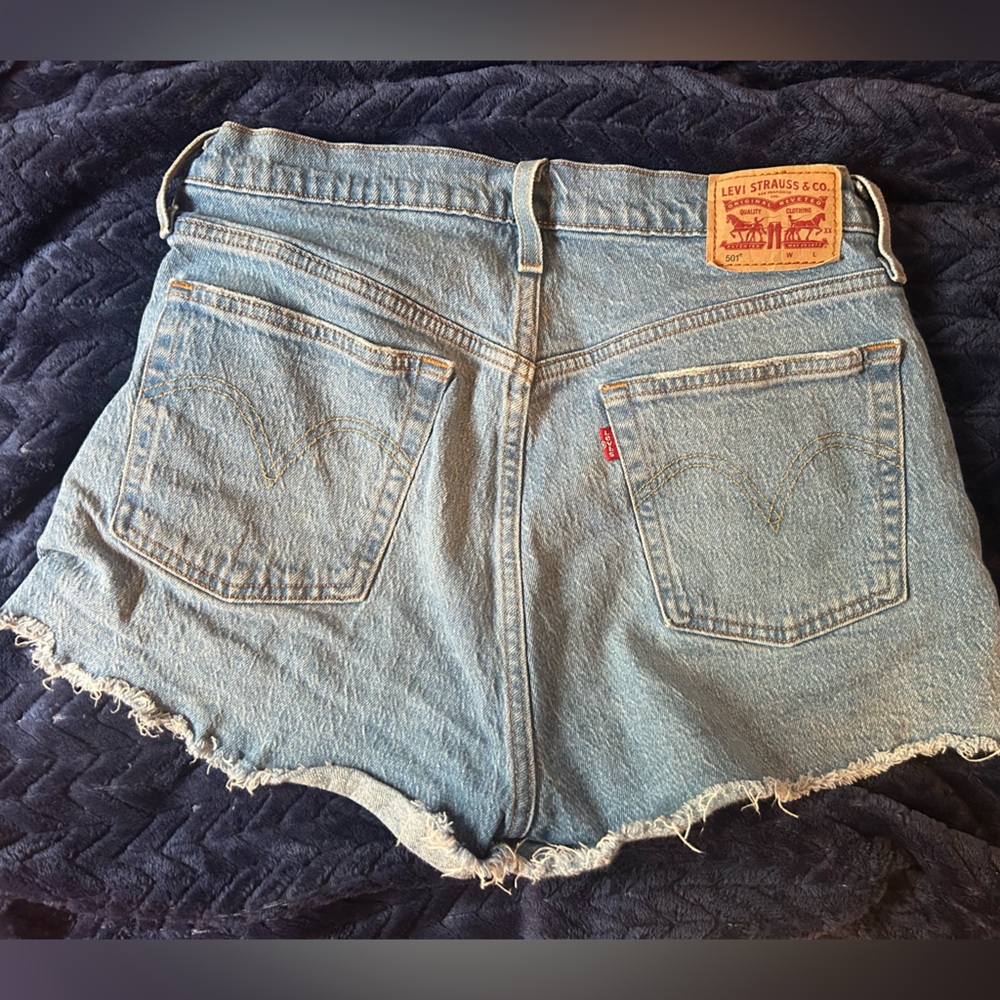 Levi's Women's Blue 501 Denim Shorts